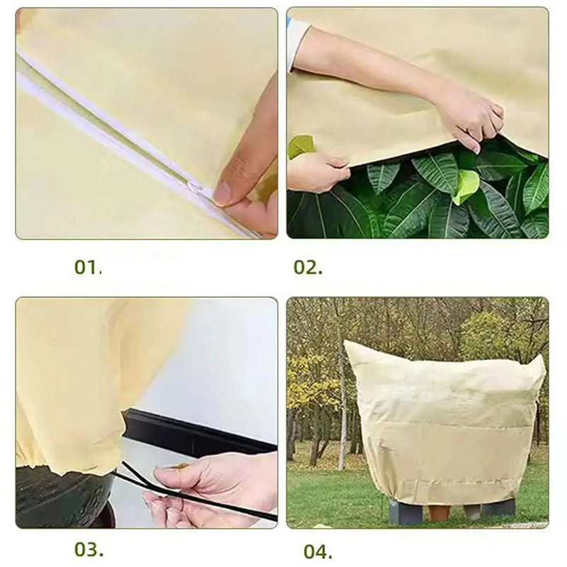 FrostLeaf – Plantbeschermings-koordelzak | 1+1 GRATIS