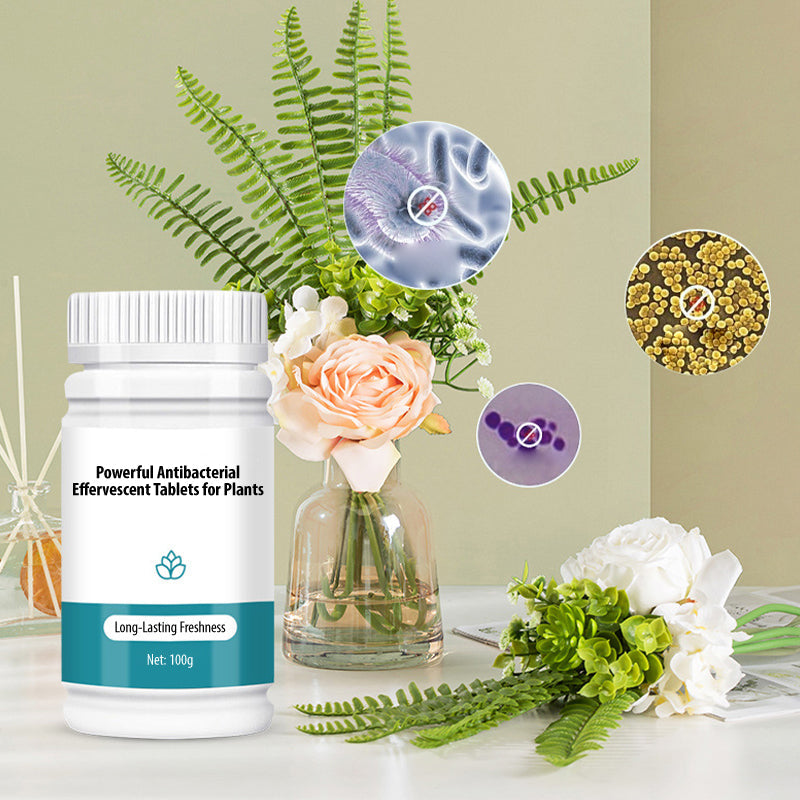 BloomGuard – Antibacteriële bruistabletten voor bloemen | 1+1 GRATIS