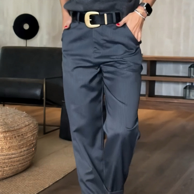 Lior - Dames Hoge Taille Casual Rechte Blazerbroek