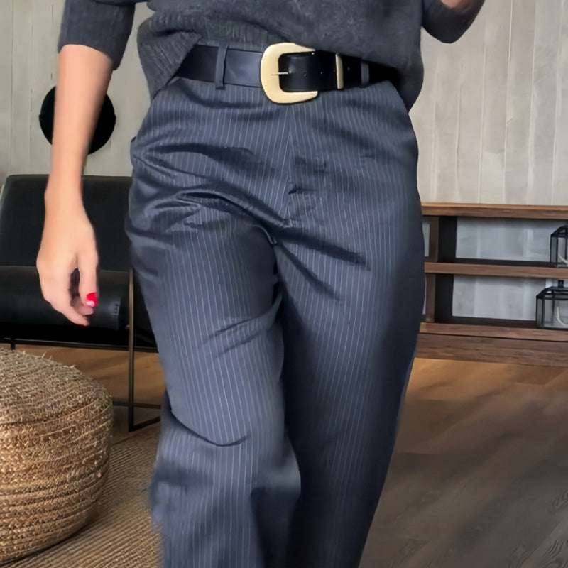 Lior - Dames Hoge Taille Casual Rechte Blazerbroek