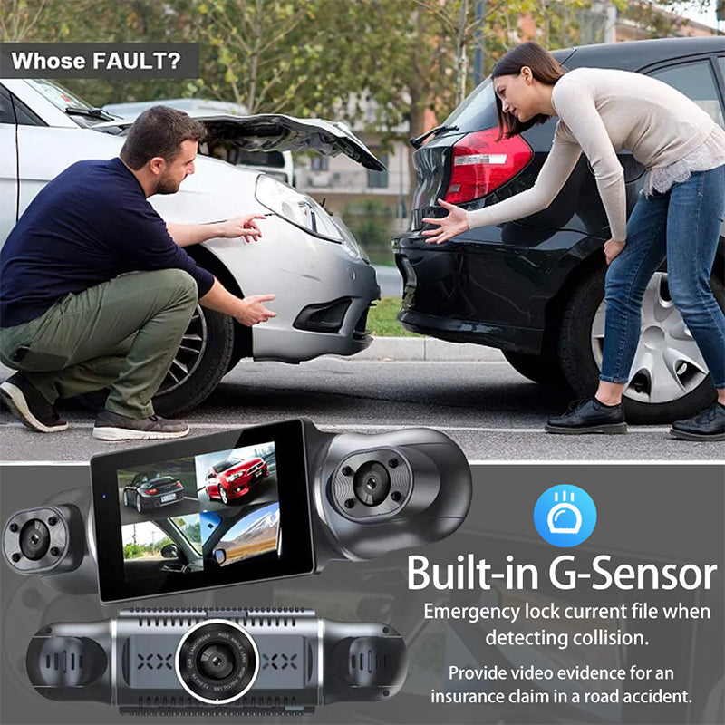 4-Kanaals 1080p Auto-Recorder - Kristalheldere Beveiliging Voor Uw Auto