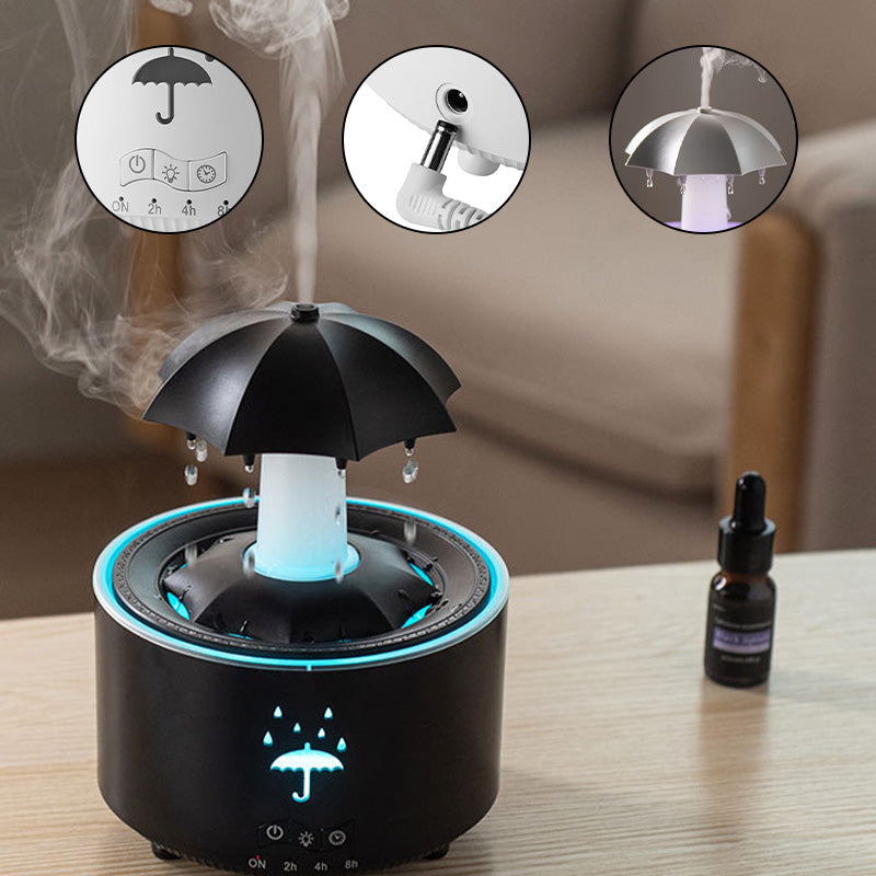 AeroDrop Aroma – 7-kleurige LED & ontspannende geurmist