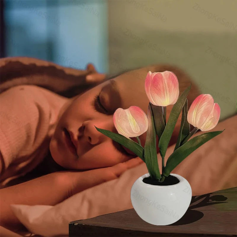 LumaBloom – LED Tulp Nachtlamp Tafellamp