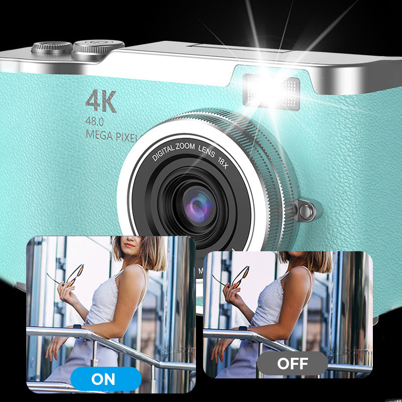 VisionFlip – 4K HD digitale camera met draaibaar scherm | 50% KORTING