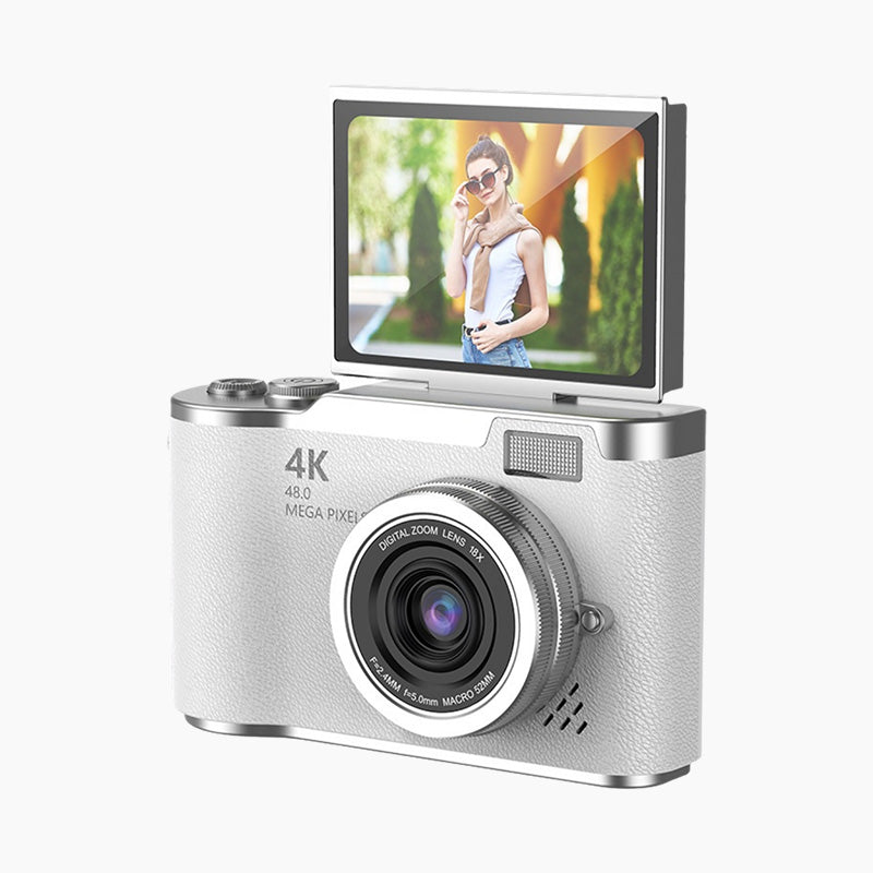 VisionFlip – 4K HD digitale camera met draaibaar scherm | 50% KORTING
