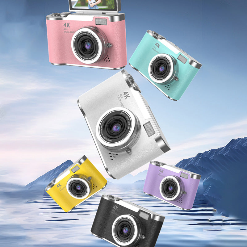 VisionFlip – 4K HD digitale camera met draaibaar scherm | 50% KORTING