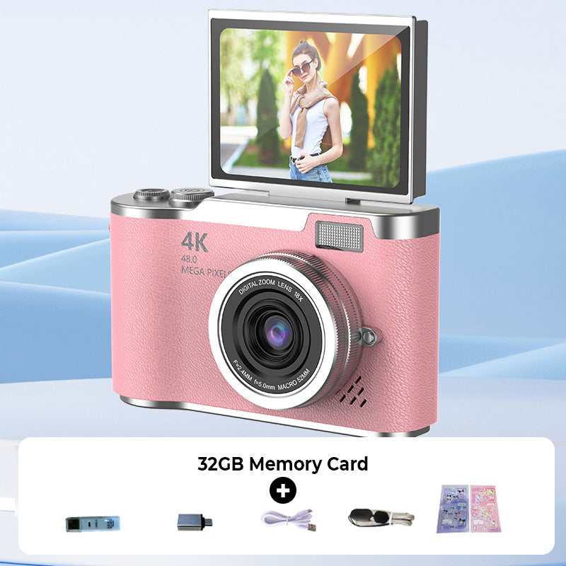 VisionFlip – 4K HD digitale camera met draaibaar scherm | 50% KORTING