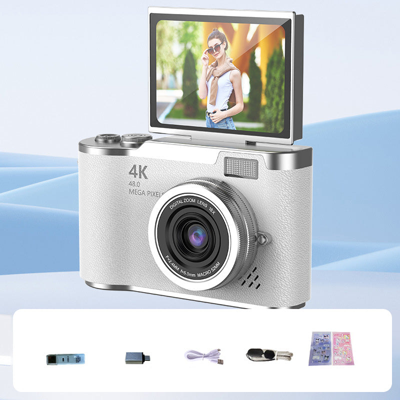 VisionFlip – 4K HD digitale camera met draaibaar scherm | 50% KORTING