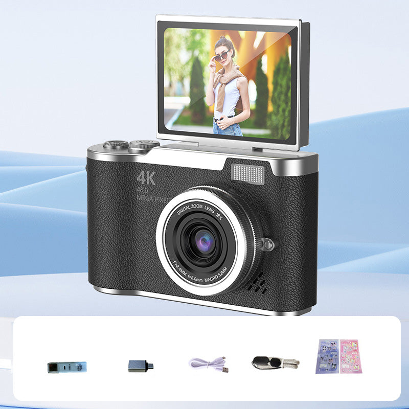 VisionFlip – 4K HD digitale camera met draaibaar scherm | 50% KORTING