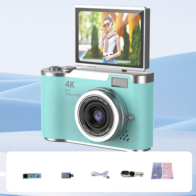 VisionFlip – 4K HD digitale camera met draaibaar scherm | 50% KORTING