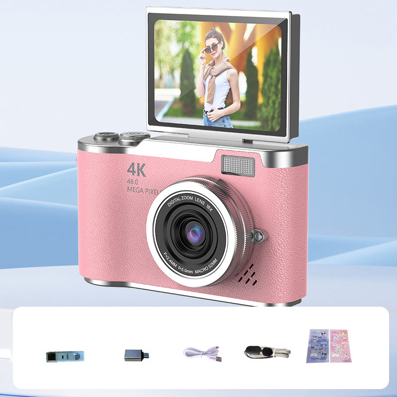 VisionFlip – 4K HD digitale camera met draaibaar scherm | 50% KORTING