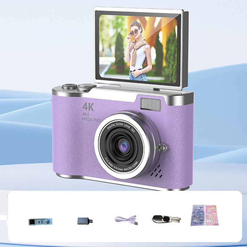VisionFlip – 4K HD digitale camera met draaibaar scherm | 50% KORTING
