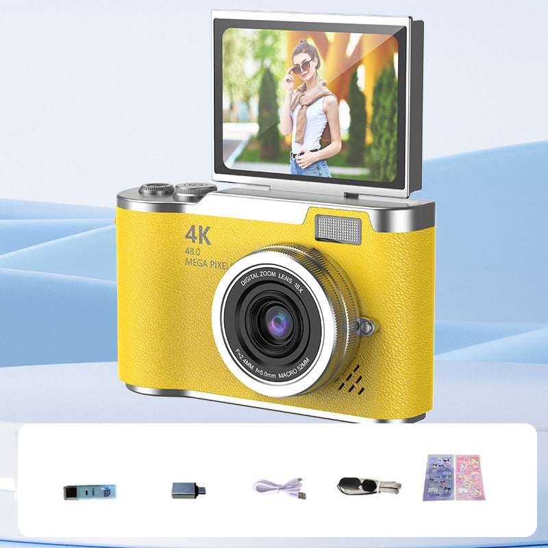 VisionFlip – 4K HD digitale camera met draaibaar scherm | 50% KORTING