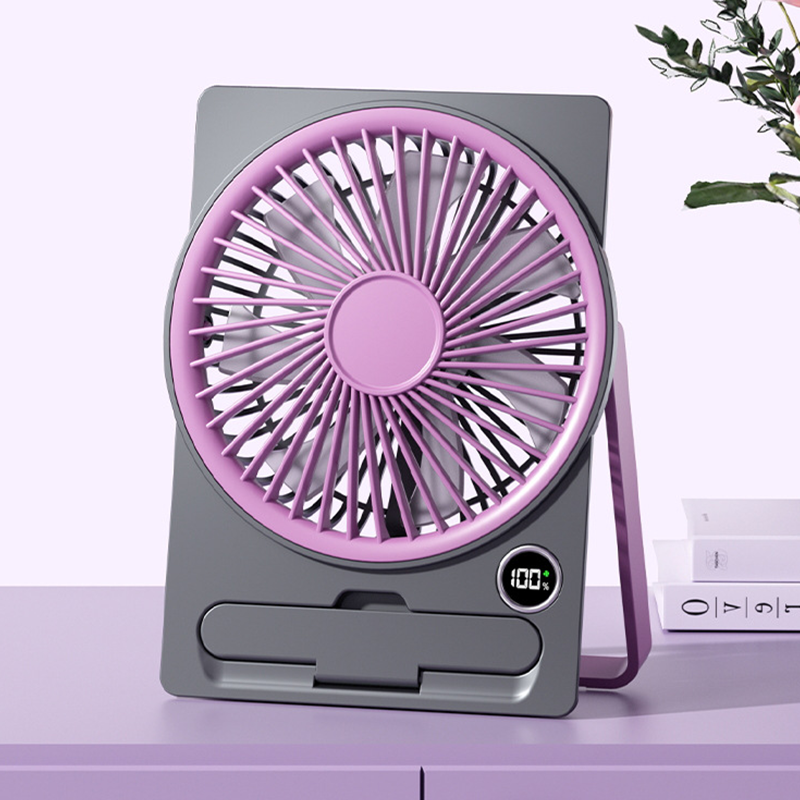 Ultradunne, oplaadbare miniventilator met USB-poort