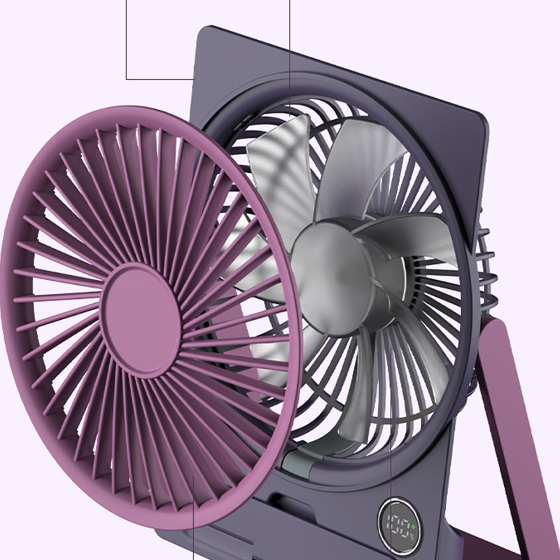 Ultradunne, oplaadbare miniventilator met USB-poort
