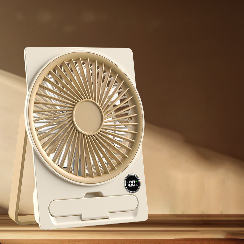 Ultradunne, oplaadbare miniventilator met USB-poort
