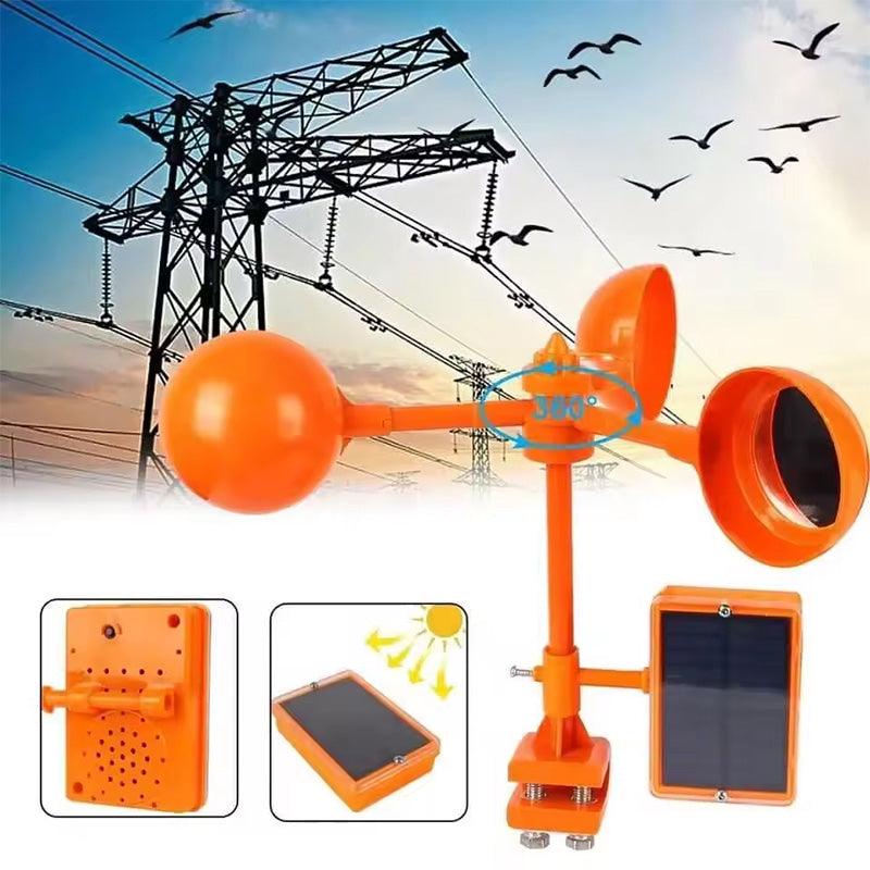 Vogelverschrikker reflector & windmachine met geluid
