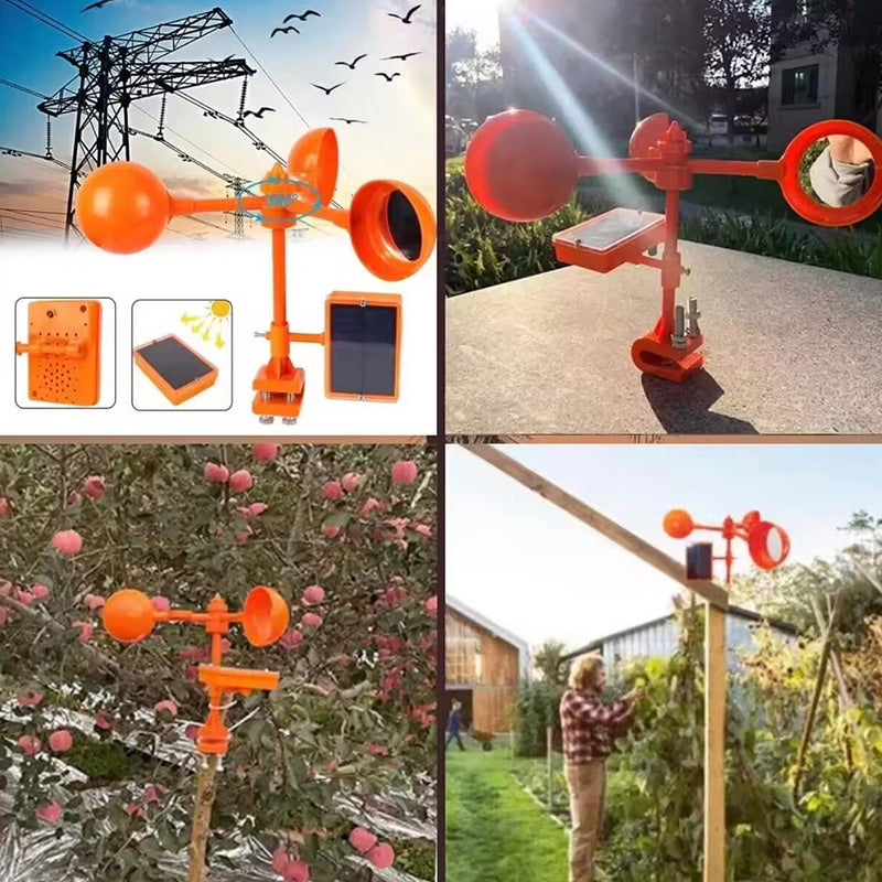 Vogelverschrikker reflector & windmachine met geluid