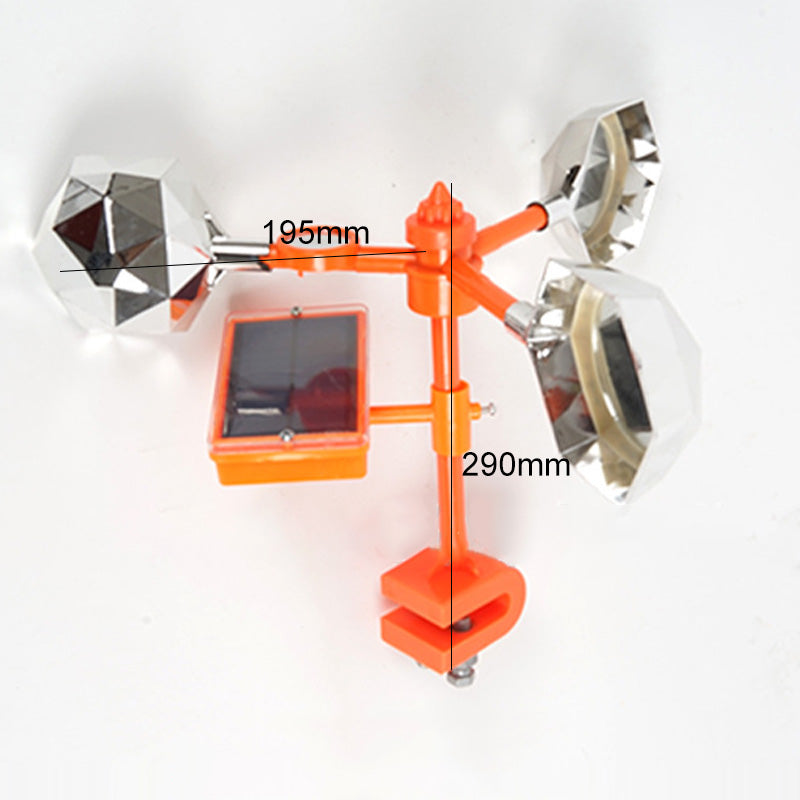 Vogelverschrikker reflector & windmachine met geluid