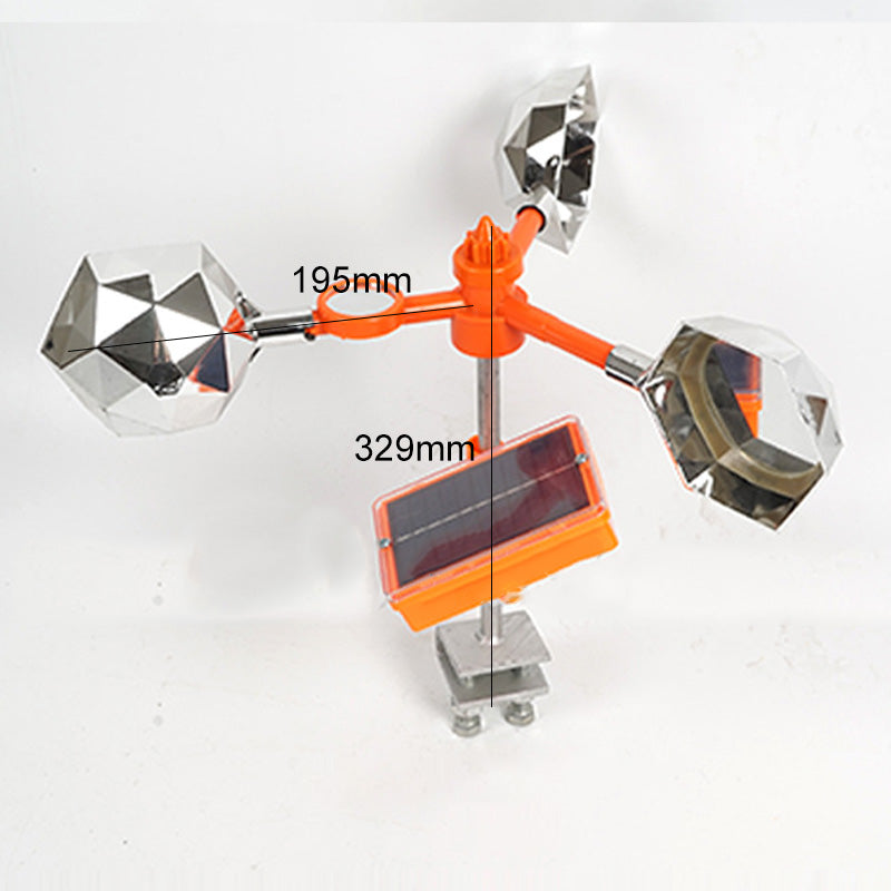 Vogelverschrikker reflector & windmachine met geluid