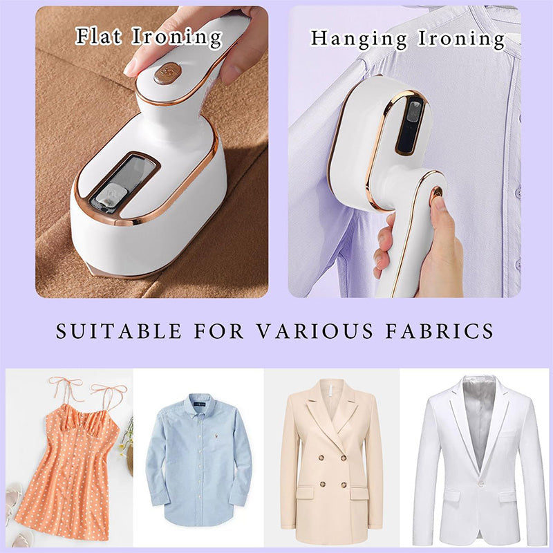 TravelEase – Draagbare mini-stoomstrijkijzer | 50% KORTING