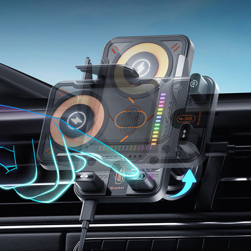 DriveMate – 2-in-1 telefoonhouder en draadloze oplader
