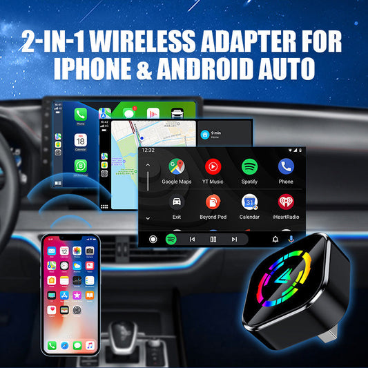 DriveLink™ 2-in-1 draadloze autoadapter