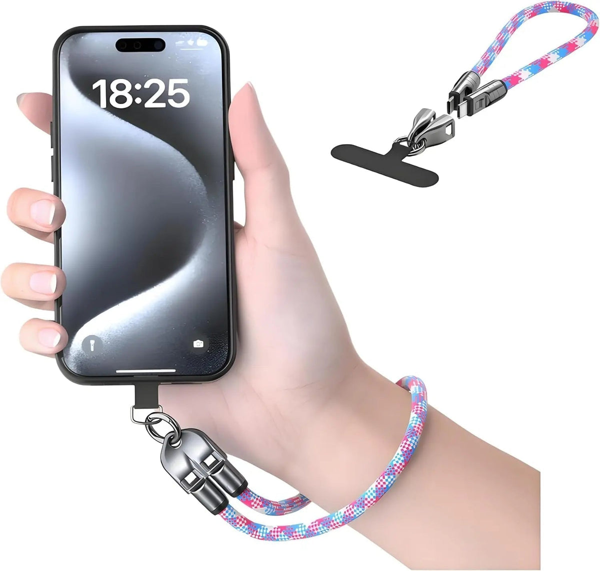 ChargeLanyard – 2-in-1 snellaad- en datakabel | 1+1 GRATIS