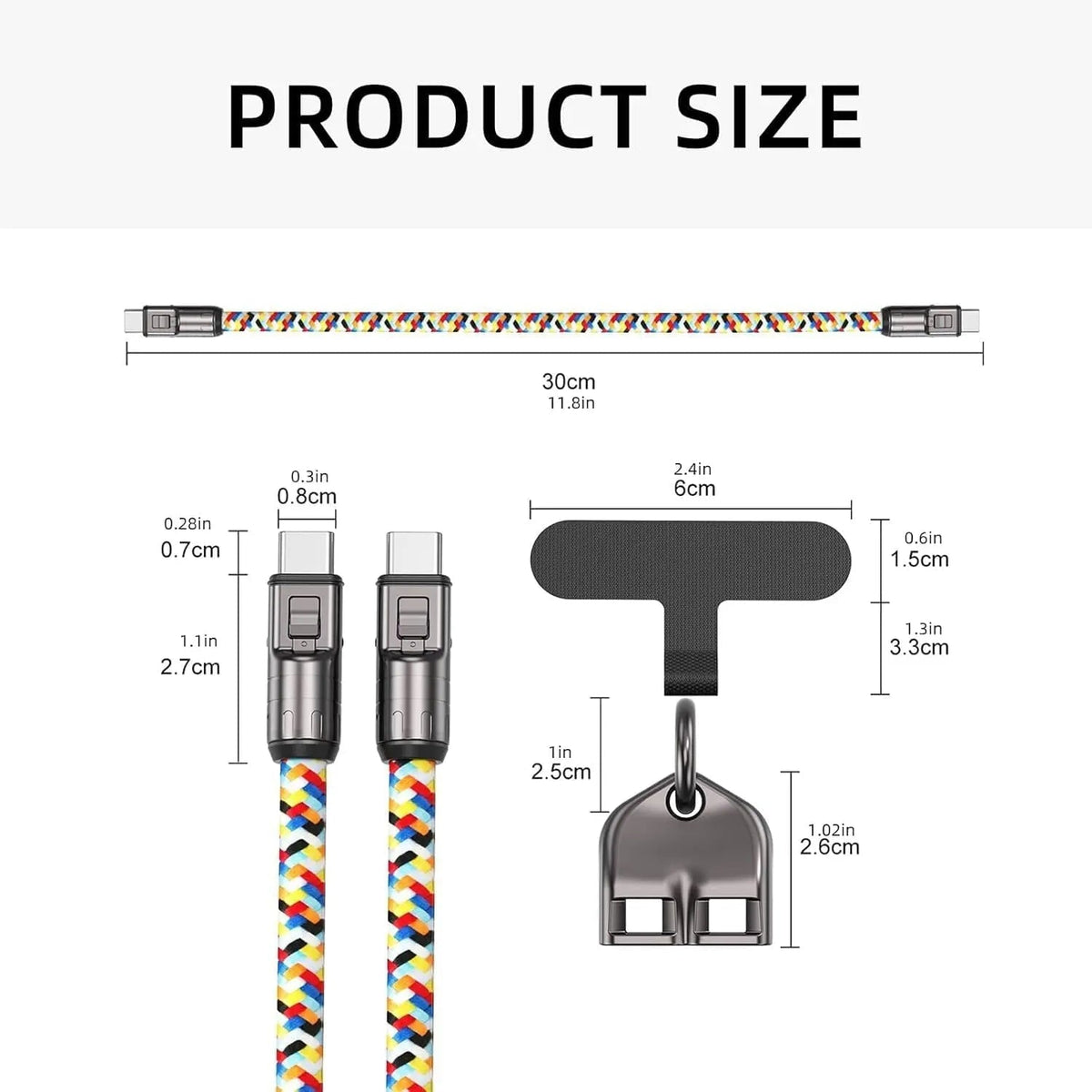 ChargeLanyard – 2-in-1 snellaad- en datakabel | 1+1 GRATIS