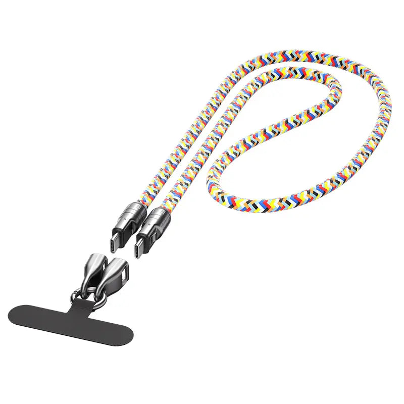 ChargeLanyard – 2-in-1 snellaad- en datakabel | 1+1 GRATIS