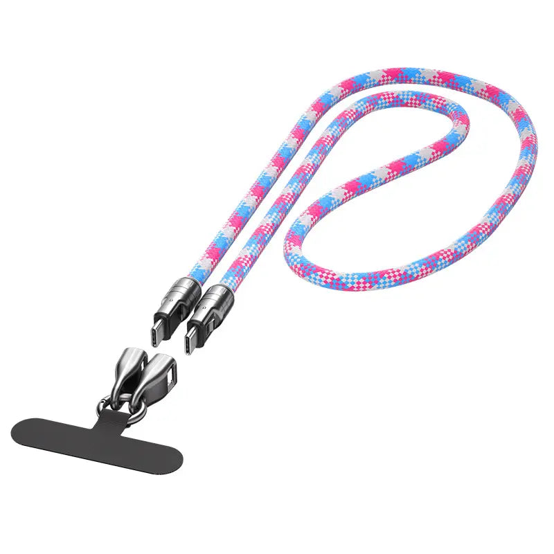 ChargeLanyard – 2-in-1 snellaad- en datakabel | 1+1 GRATIS