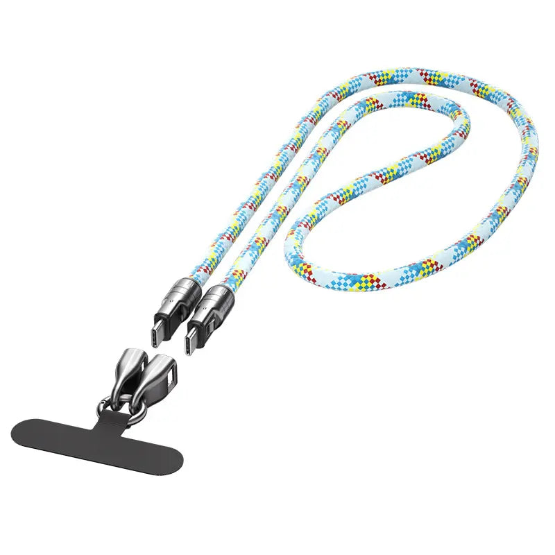 ChargeLanyard – 2-in-1 snellaad- en datakabel | 1+1 GRATIS