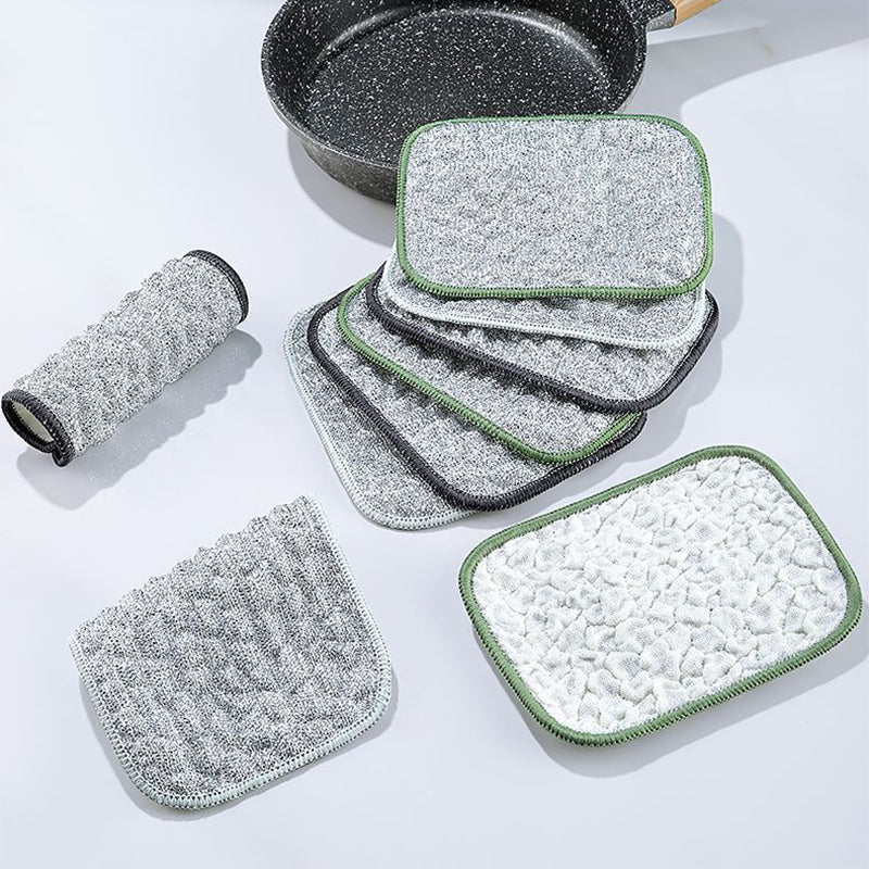 DoubleClean – Dubbelzijdige, krasvrije staalborstelreinigingsdoek | 50% KORTING