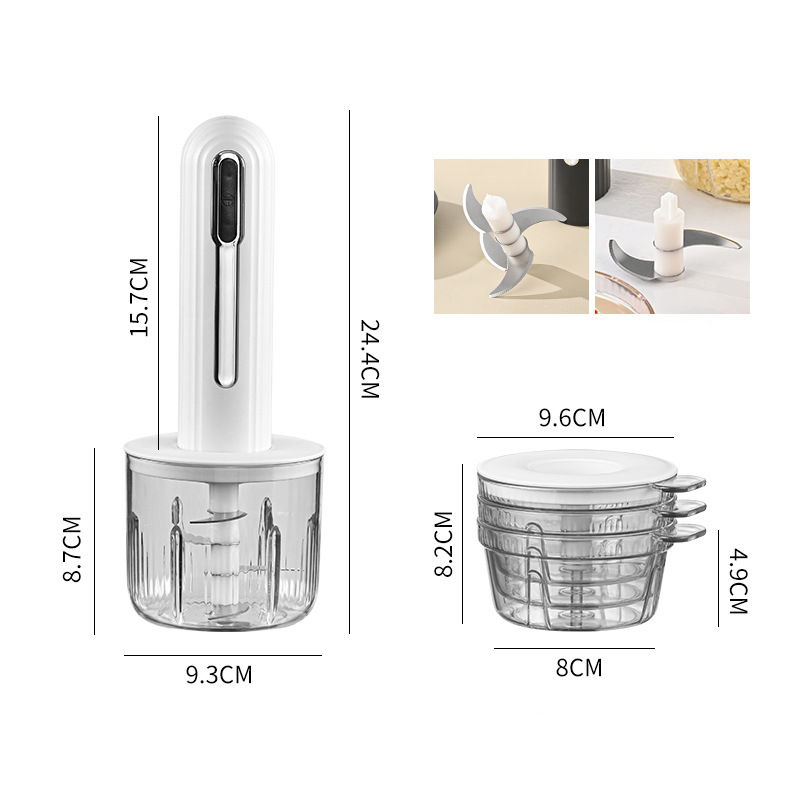 GrindMaster – Draadloze elektrische vlees- en keukenmachine | 50% KORTING