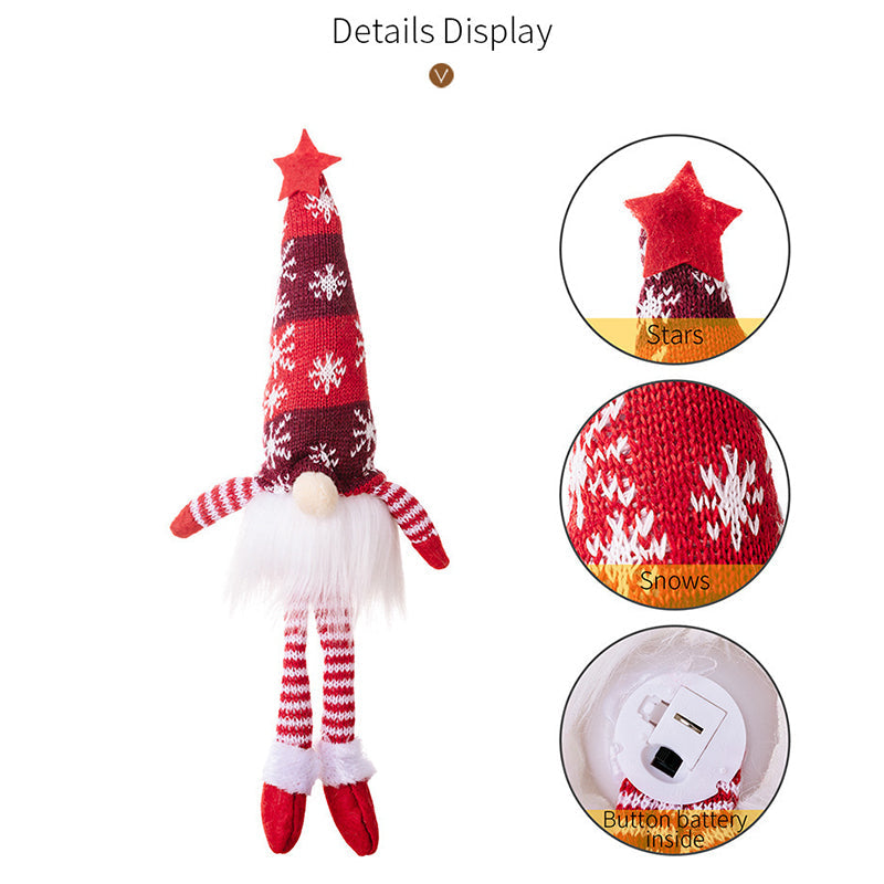 NordicGlow – Gezichtloze kerstkabouter met ledverlichting | 1+2 GRATIS