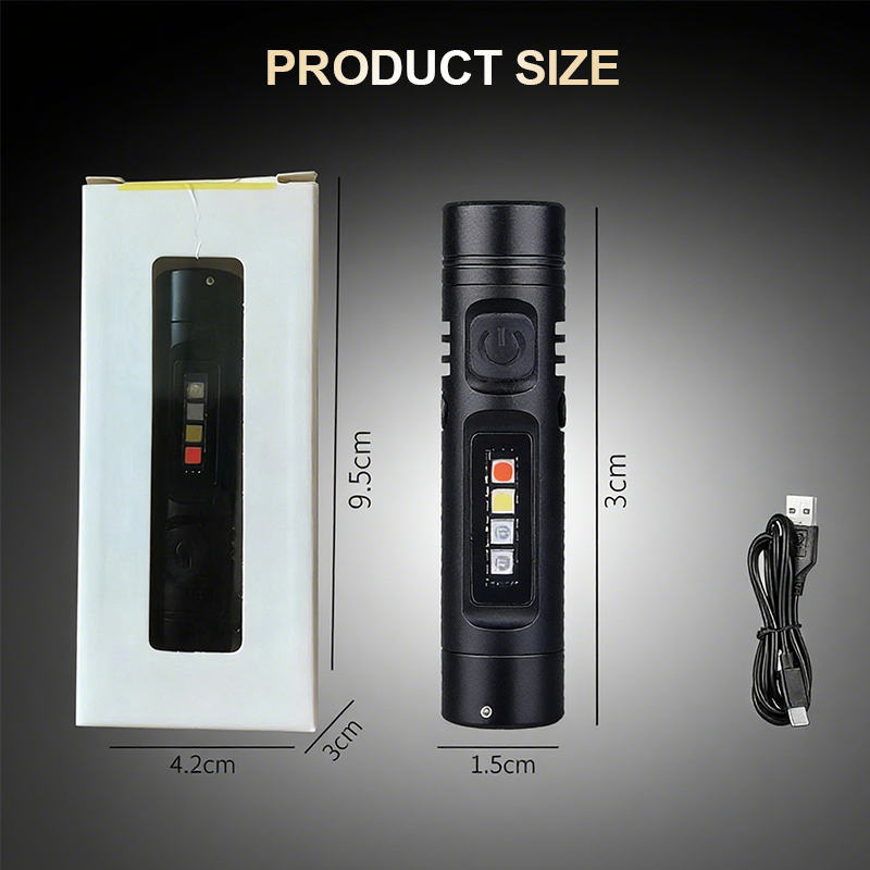LumiPocket – Multifunctionele mini-zaklamp | 1+1 GRATIS