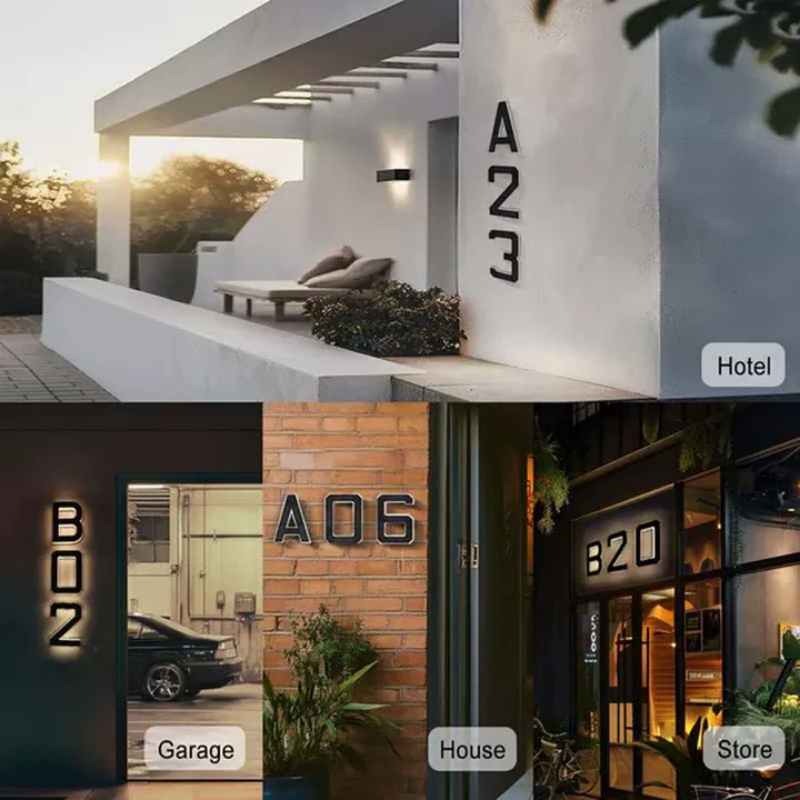 LightHome – LED-huisnummer, waterdicht voor buiten | 1+1 GRATIS