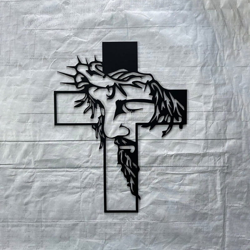 FaithCraft – Metalen wanddecoratie met Jezuskruis | 1+1 GRATIS