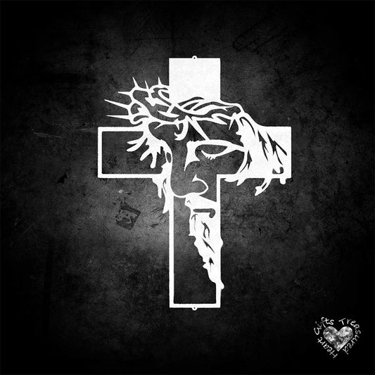 FaithCraft – Metalen wanddecoratie met Jezuskruis | 1+1 GRATIS