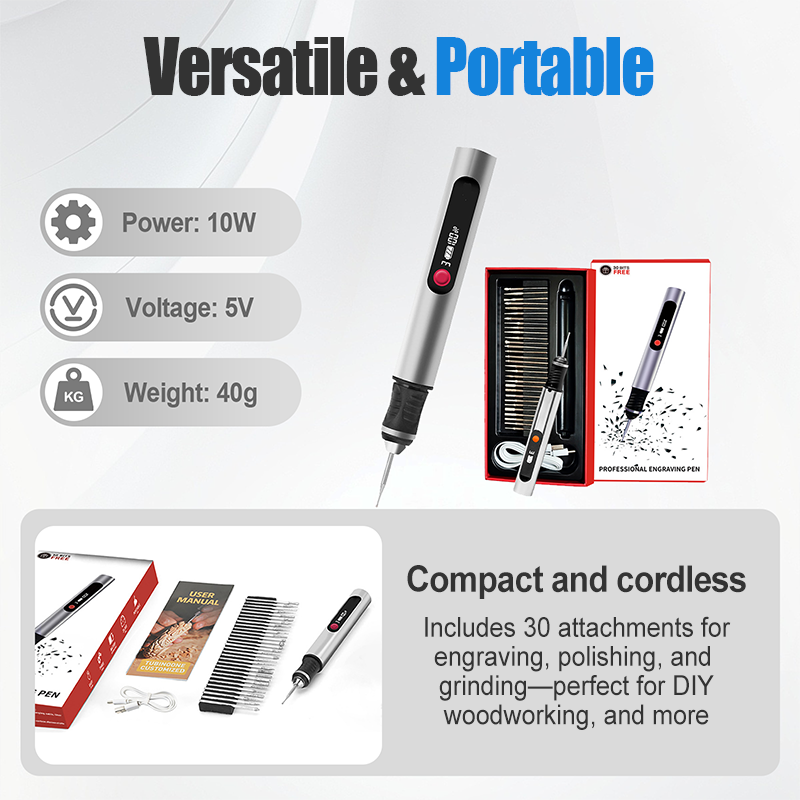 EngravePro – Elektrische graveerpen | 50% KORTING