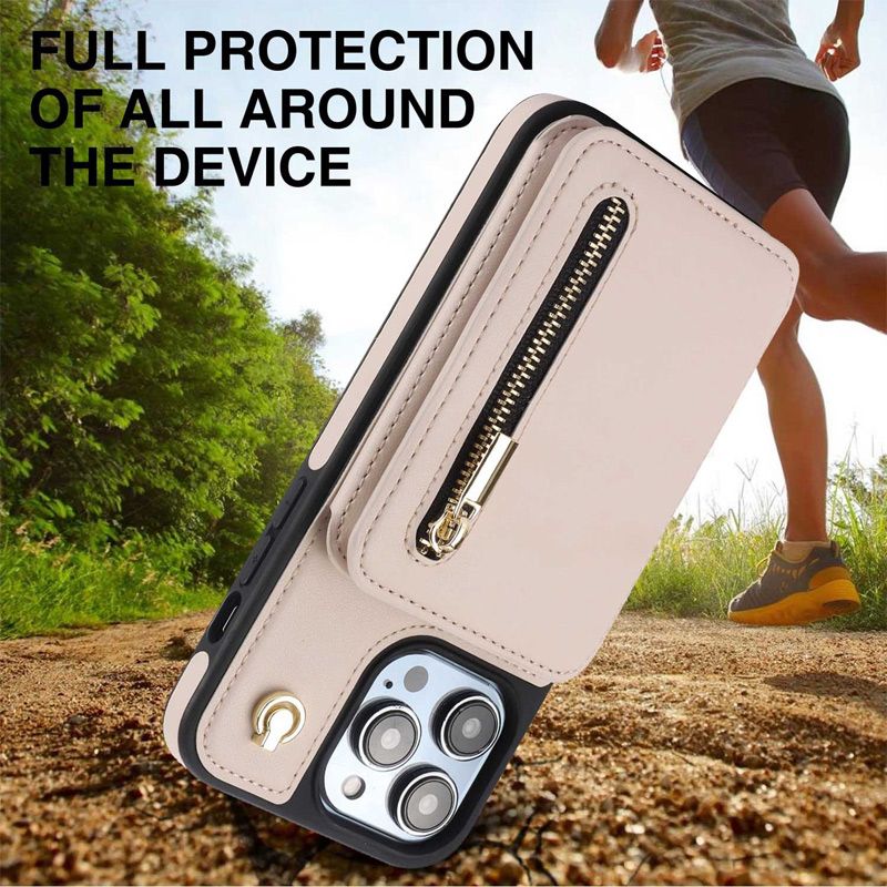 SafeCarry – PU-lederen RFID-beschermhoes met ritssluiting | 50% KORTING