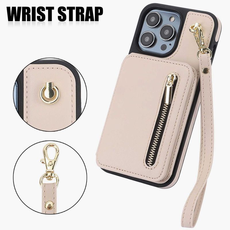 SafeCarry – PU-lederen RFID-beschermhoes met ritssluiting | 50% KORTING