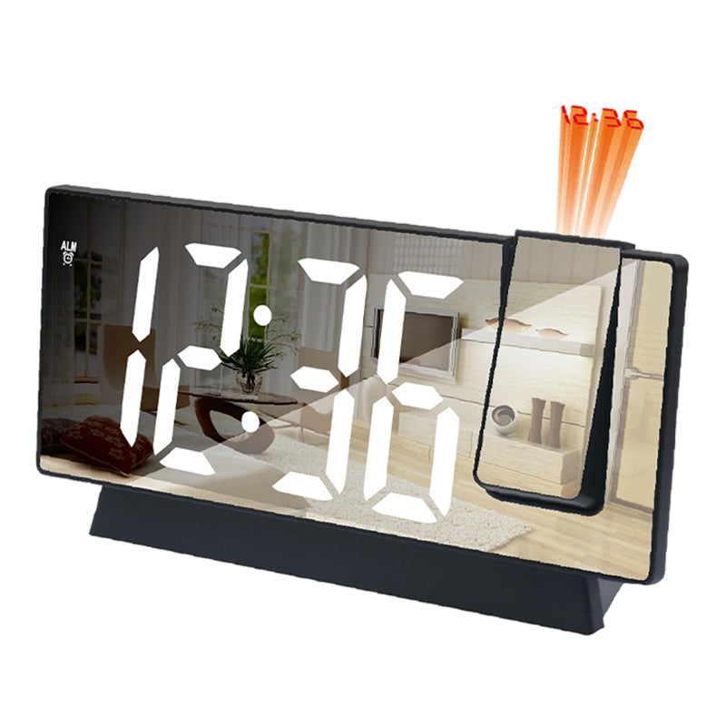 LumoTime – LED-spiegelprojectiewekker | 50% KORTING