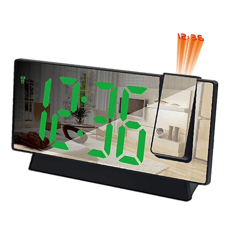 LumoTime – LED-spiegelprojectiewekker | 50% KORTING