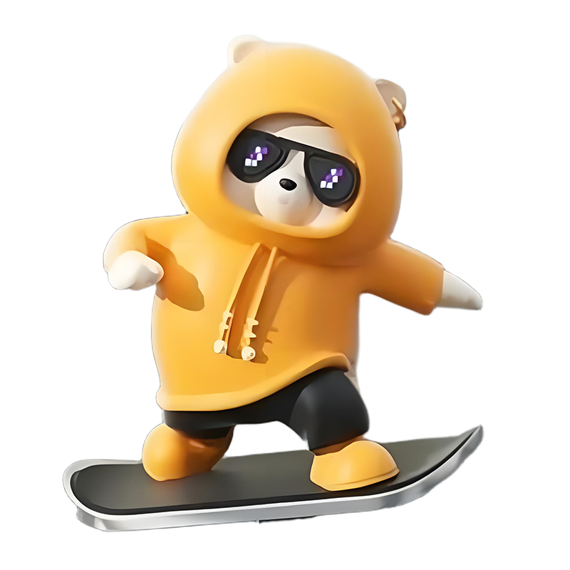 SkateBear – Grappig skateboardbeertje als auto-ornament | 1+1 GRATIS