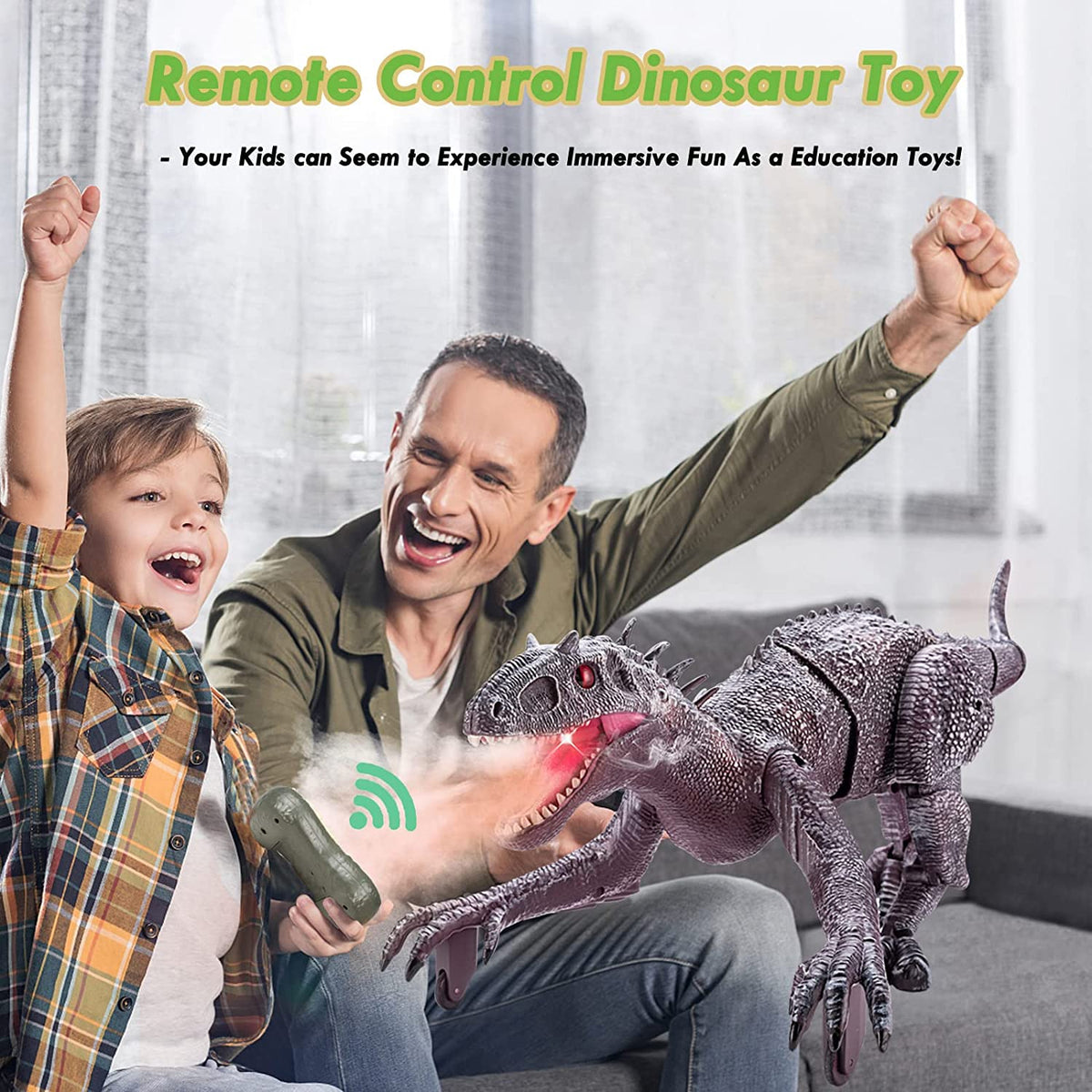 DinoRex – Realistische op afstand bestuurbare dinosaurus | 50% KORTING