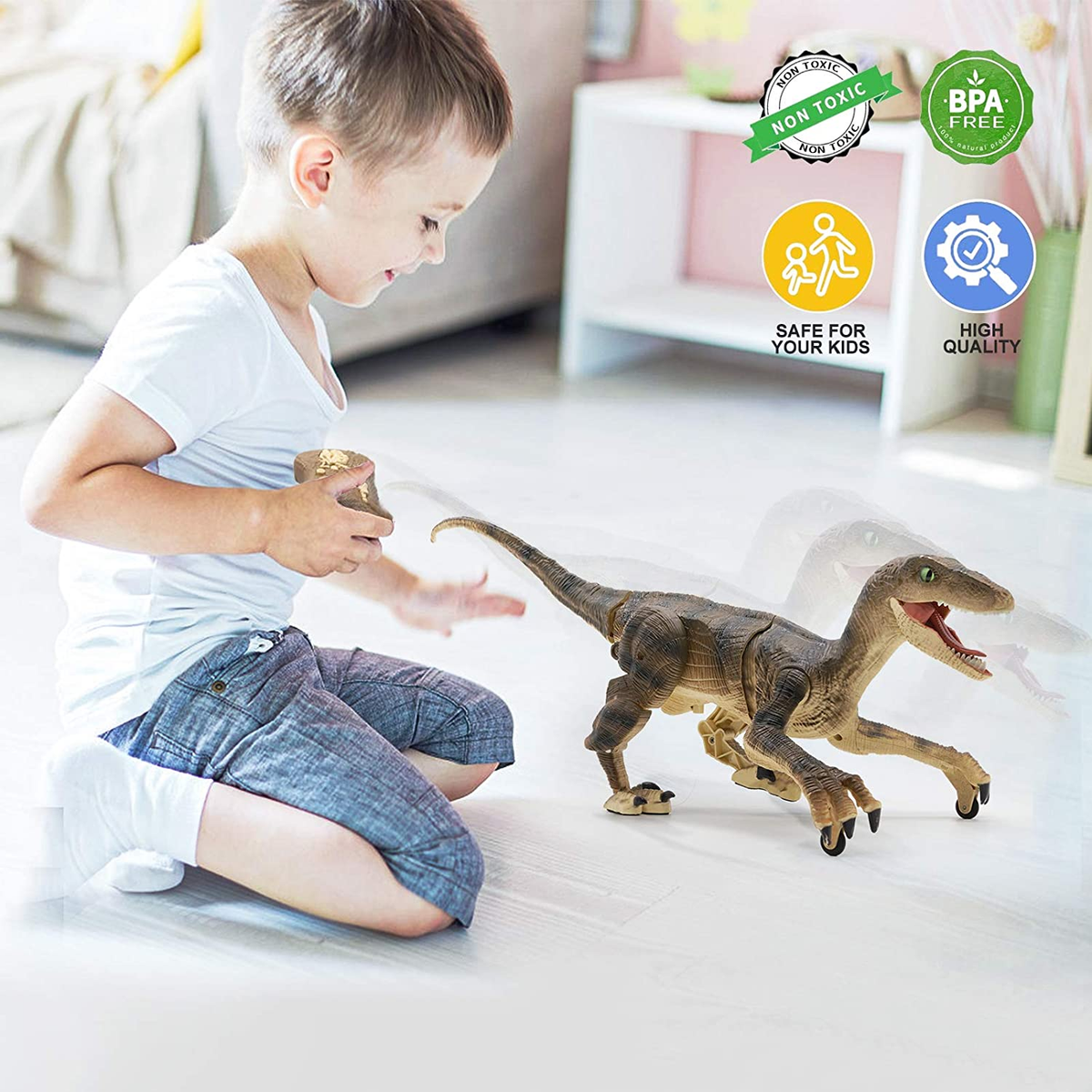 DinoRex – Realistische op afstand bestuurbare dinosaurus | 50% KORTING