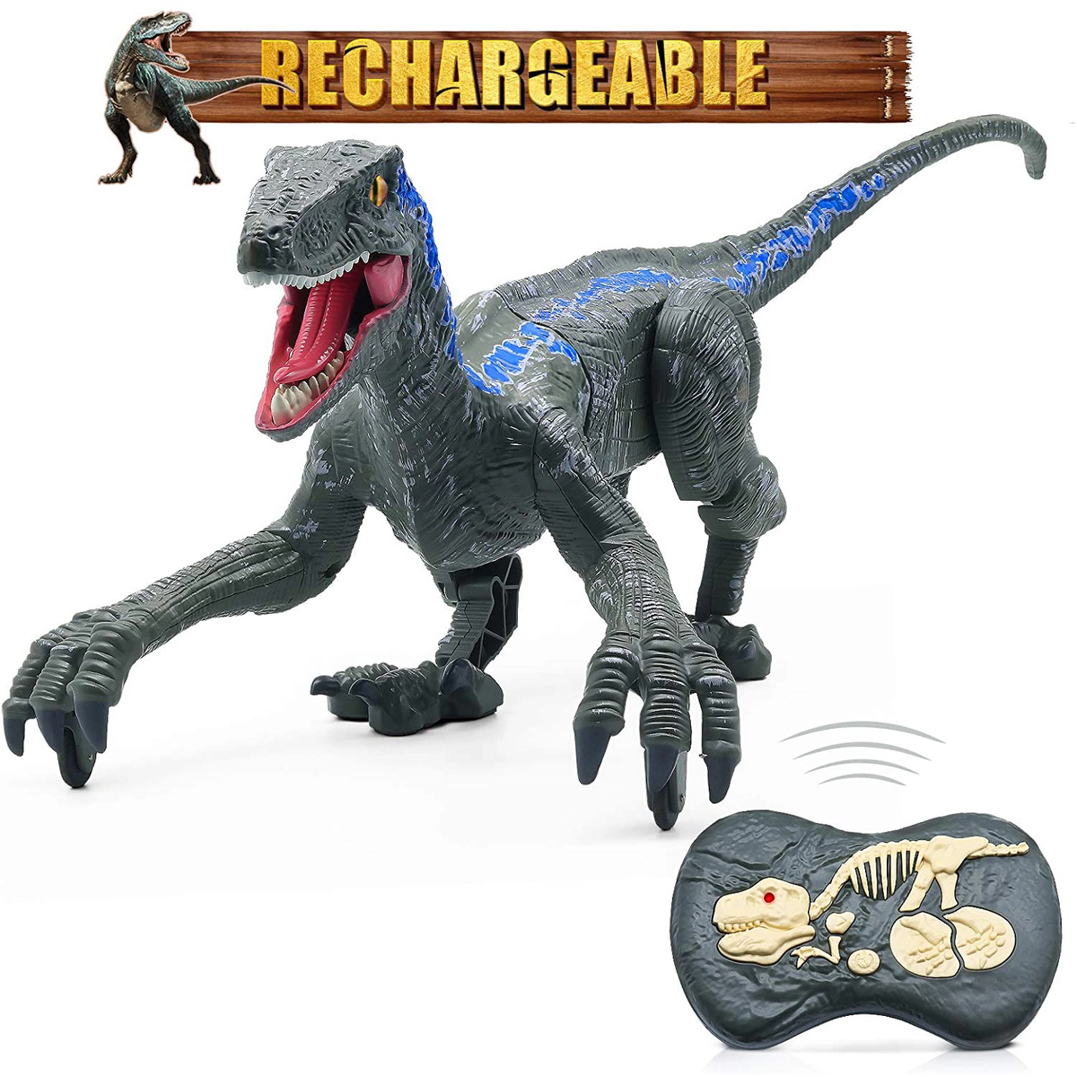 DinoRex – Realistische op afstand bestuurbare dinosaurus | 50% KORTING