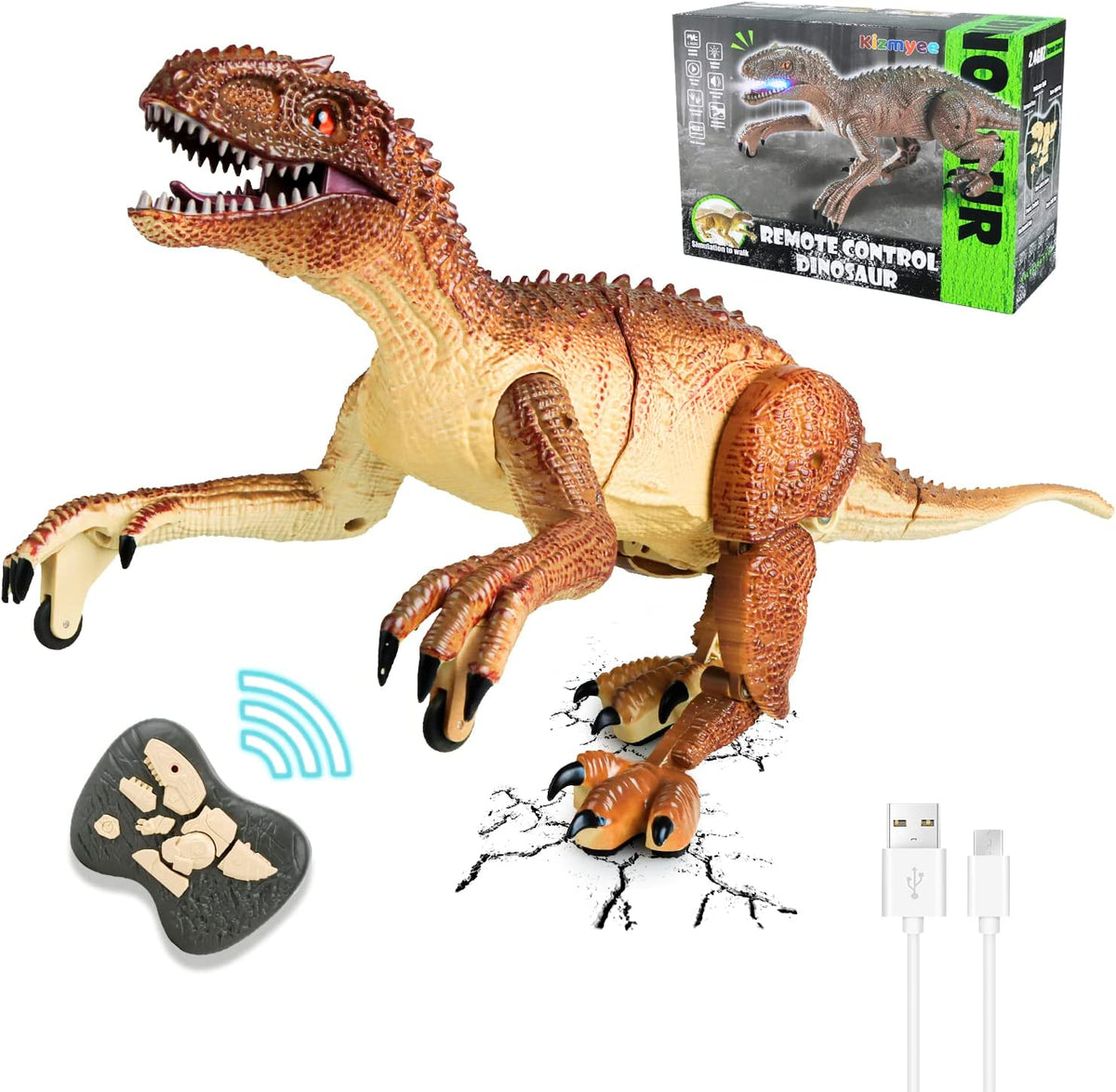 DinoRex – Realistische op afstand bestuurbare dinosaurus | 50% KORTING