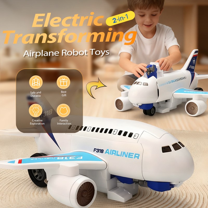 SkyBot – 2-in-1 vliegtuigrobot speelgoed